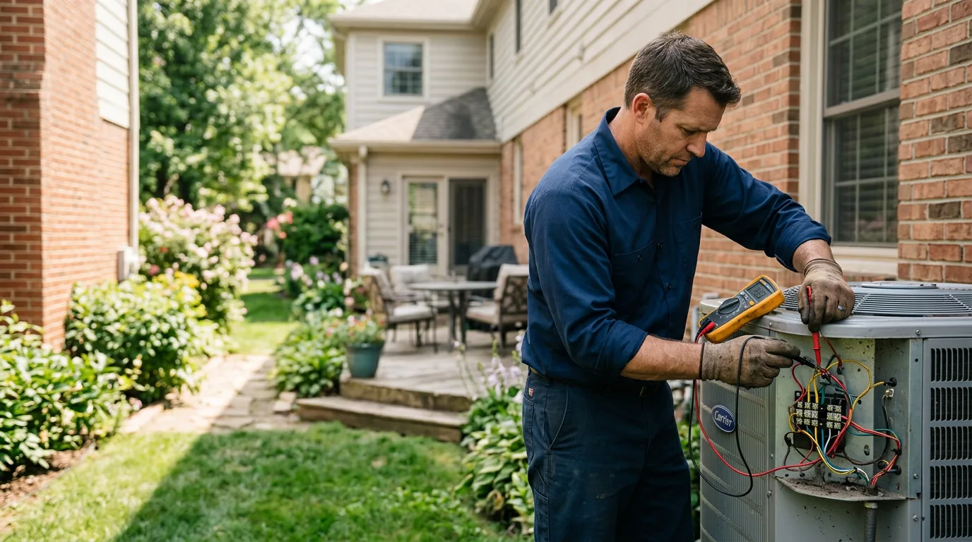 HVAC technician working near Coloma, MI